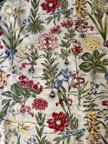 MYSTIC VALLEY TRADERS Cortina de Ventana Forrada 100" W x 67" L Plantas Florales Botánicas - Imagen 5 de 8