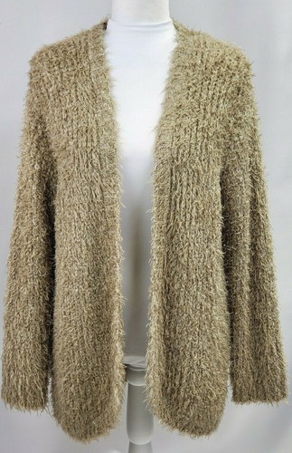 Kensie Sweater S Open Front Eyelash 
