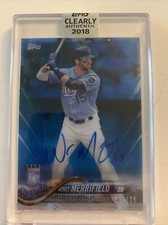  2018 Topps Clearly Authentic Whit Merrifield Auto /25