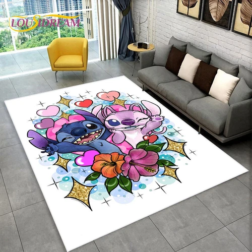 Lilo Stitch Cartoon Boden Teppich Schlafzimmer Doormat Wohnzimmer MatteDE - Bild 30 von 31