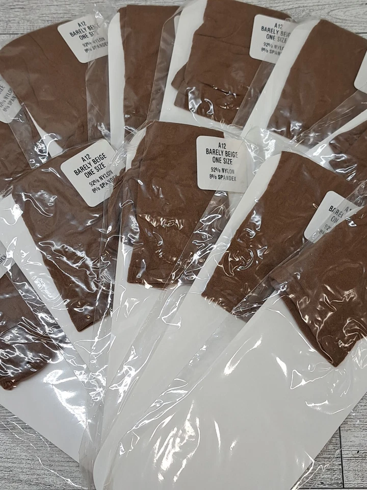 Medias de Colección Garantizadas Nacionales Hasta la Rodilla A12 Apenas Beige Talla Única 11 Par Nuevas.  Foto 2 de 4