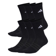 adidas Tennissocken "Cushioned Crew Socken",  6 Paar Socken in schwarz