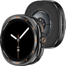 Rugged Case for Samsung Galaxy Watch 8 40mm with Back Cover, Metal Bumper