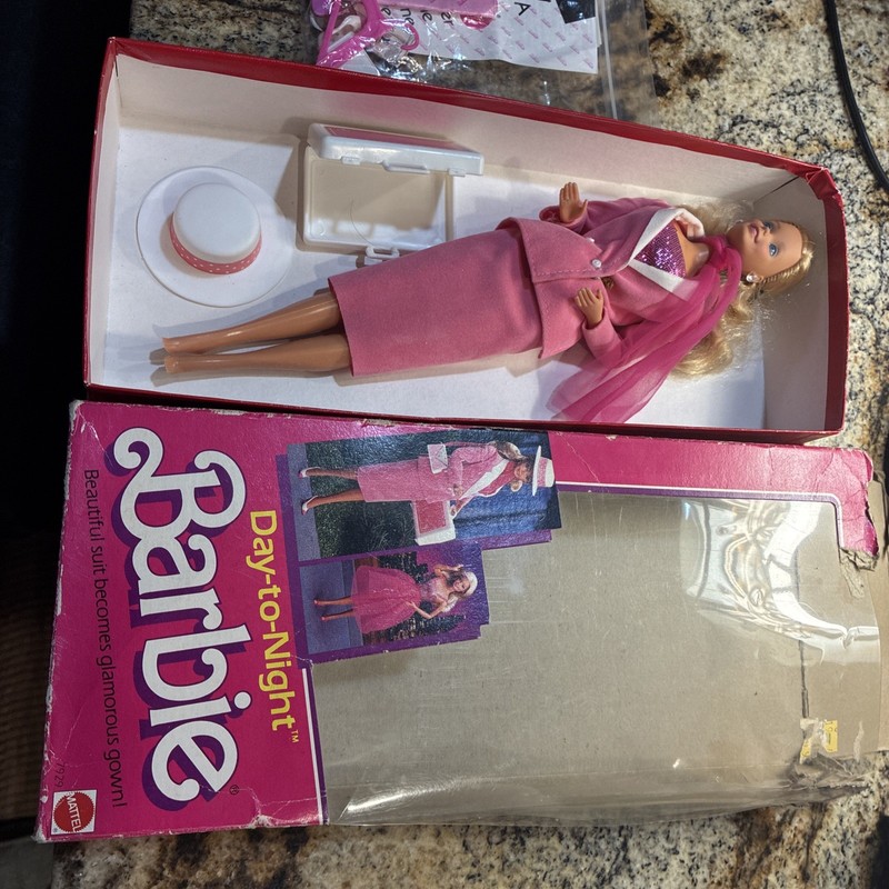 Vintage 1984 Day To Night Barbie Mattel 7929 In Original Box Accessories Sealed