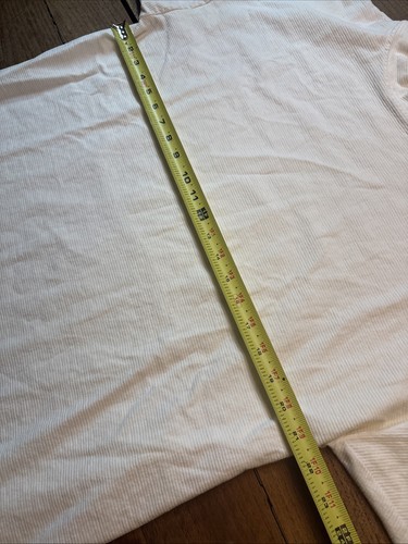 Vintage Cal Cru Textured White T Shirt Size XL Single Stitch Made In USA - Picture 10 of 12