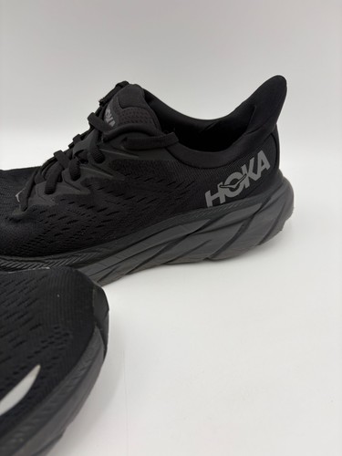 Hoka One Clifton 8 Womens Size 9.5B GTX 1141490 BBLC Black Lace-Up Sneaker - Picture 2 of 15