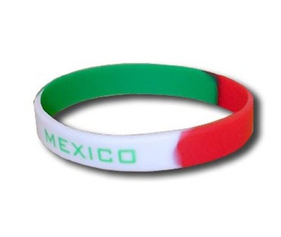 Silikon Armband Grün Fußball Fanartikel Einheitsgröße Mexiko Supportershop