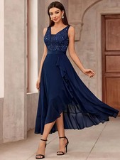 Dress Blue Evening Gown