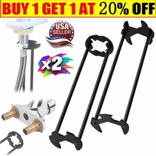 Multifunctional Sink Wrench Set, 2-Pack Basin and Faucet Wrench Tool with Fou.