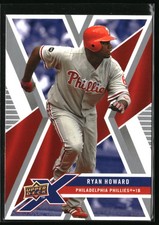 2008 Upper Deck X Ryan Howard #76 Philadelphia Phillies