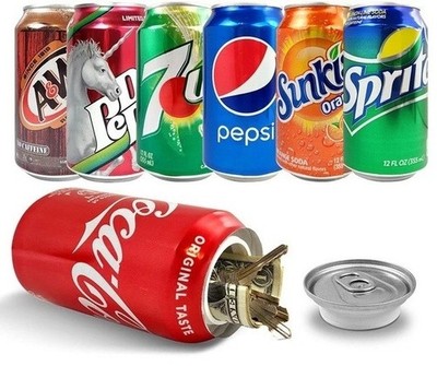 Pop Can Hidden Safe   Diversion Stash Can | 8.4oz Assorted Flavors