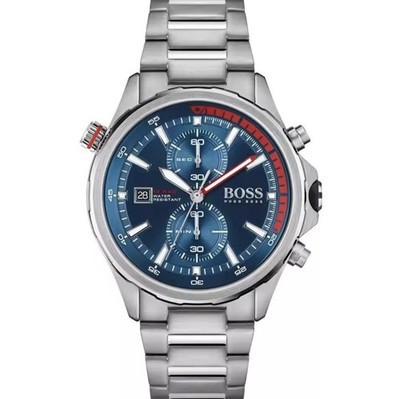 Hugo Boss 1513823 Volane Chronograph Men's Watch Blue Dial New Box