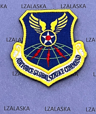 US AIR FORCE GLOBAL STRIKE COMMAND COLOR PATCH HOOK & LOOP 2-PIECES (AFL) AFGSC