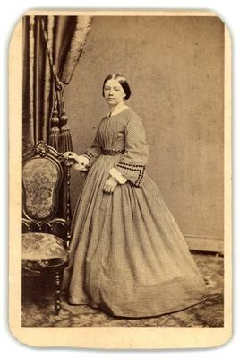 #ad Antique CDV Circa 1860s Broadbent amp; Co. Gorgeous Lady Dress Philadelphia Pa $9.99