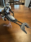 Star Wars The Vintage Collection Speeder Bike, Scout Trooper and Grogu Loose