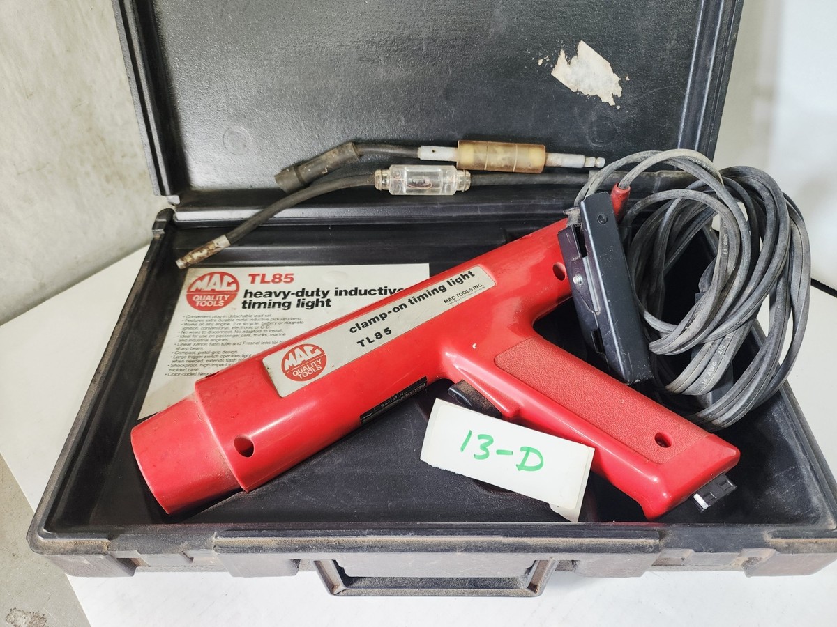 Mac Tools TL85 Inductive Clamp On Timing Light Heavy Duty w/Case