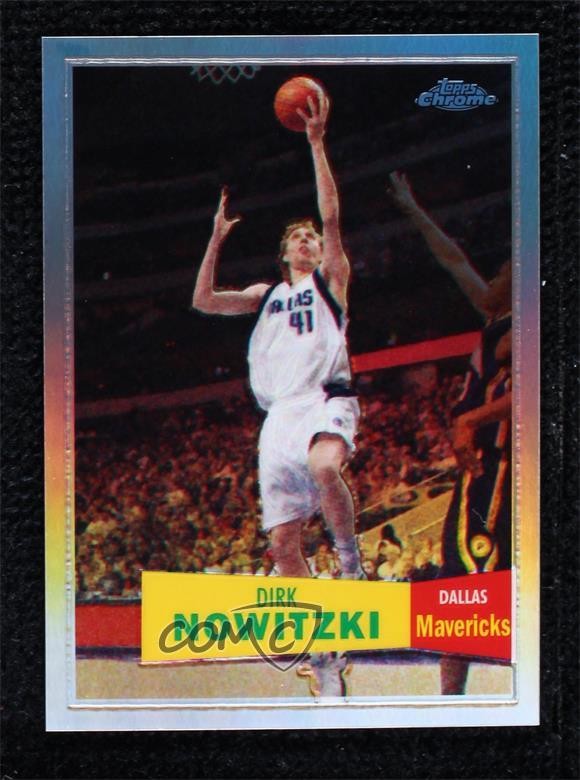 2007 Topps Chrome 1957-58 Variations Refractor 559/999 Dirk Nowitzki #41 HOF 4u0