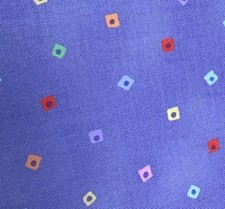 Fanciful Felines Laurel Burch Cotton Fabric 1/4 yard x 40" Purple Colorful Squar