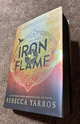 Iron Flame By Rebecca Yarros, First Edition First Print, Black Sprayed Edges