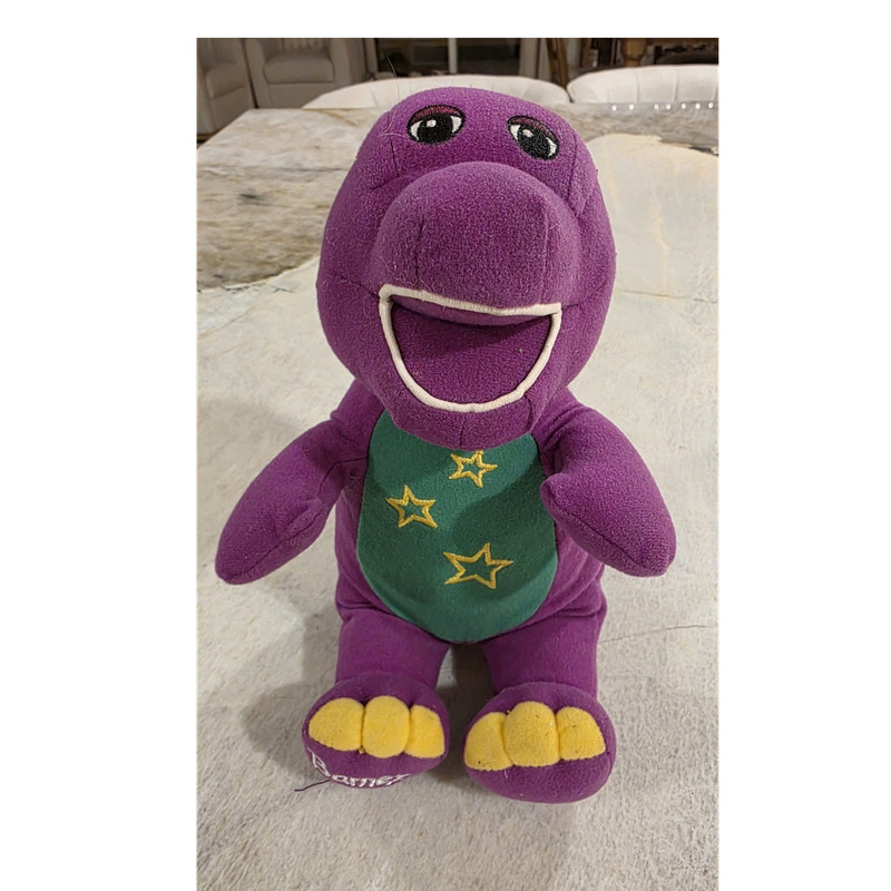 2003 Barney Love 'N Lights Stars.  Plush toy that sings. Fisher-Price