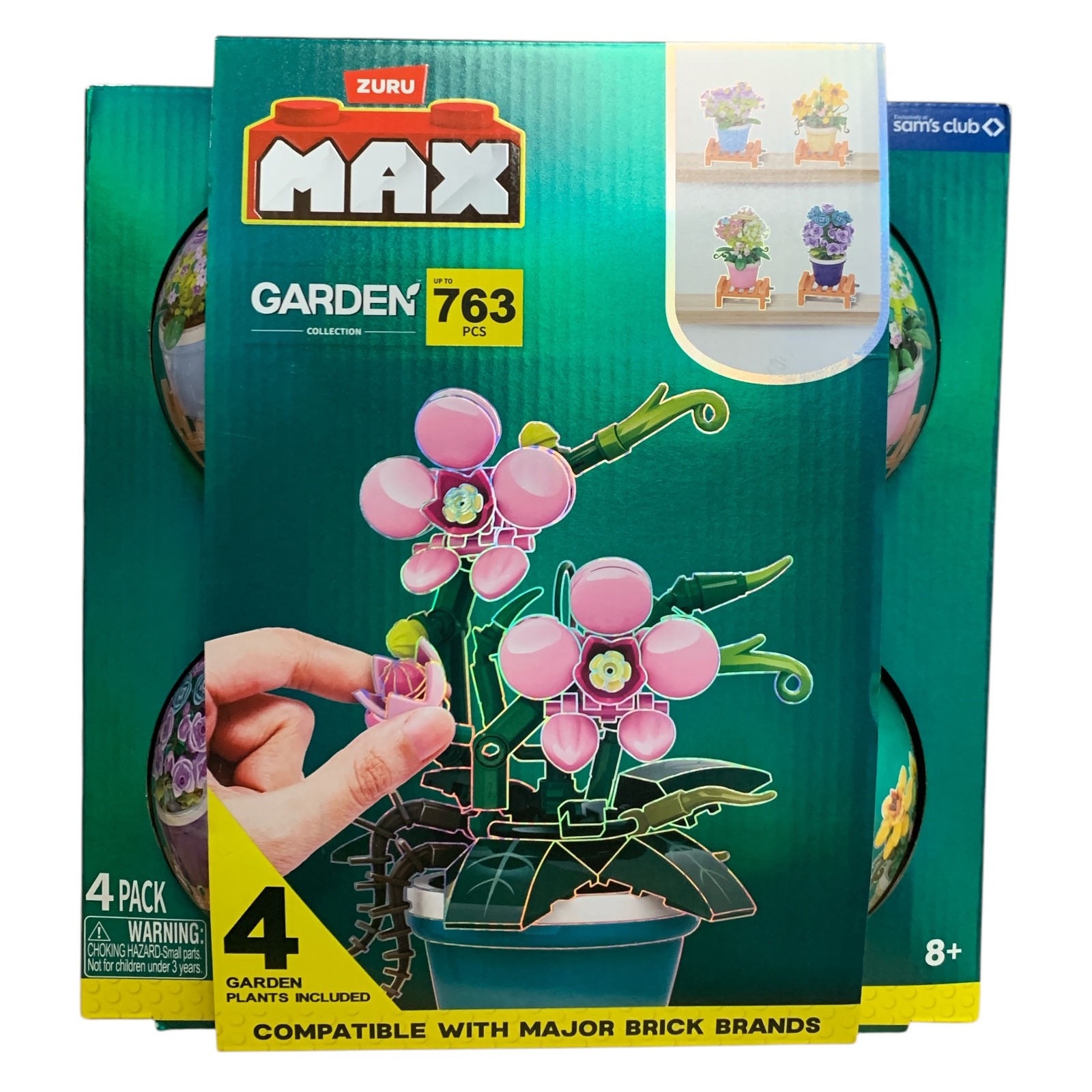 Наборы для строительства из кирпича Zuru Max Garden Collection ассорти из 4 упаковок 763 предмета 5190₽