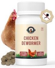 - Chicken De-wormer: an All-Natural Health Formula, 120 Tablets, Safe for Egg...