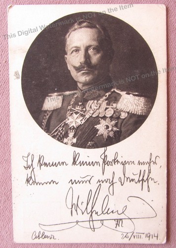 1914 Propaganda PC Kaiser Wilheim II Red Cross War to Vice Consulate of Denmark 