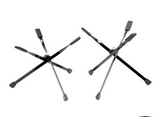 Pair of Vintage Timpani/Kettle Drum Collapsible Bases - Powder Coated Steel