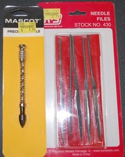K S 430 Needle File Set w/ 10 files plus Mascot 840 Push Drill