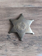 Replica Brass Texas Rangers Badge