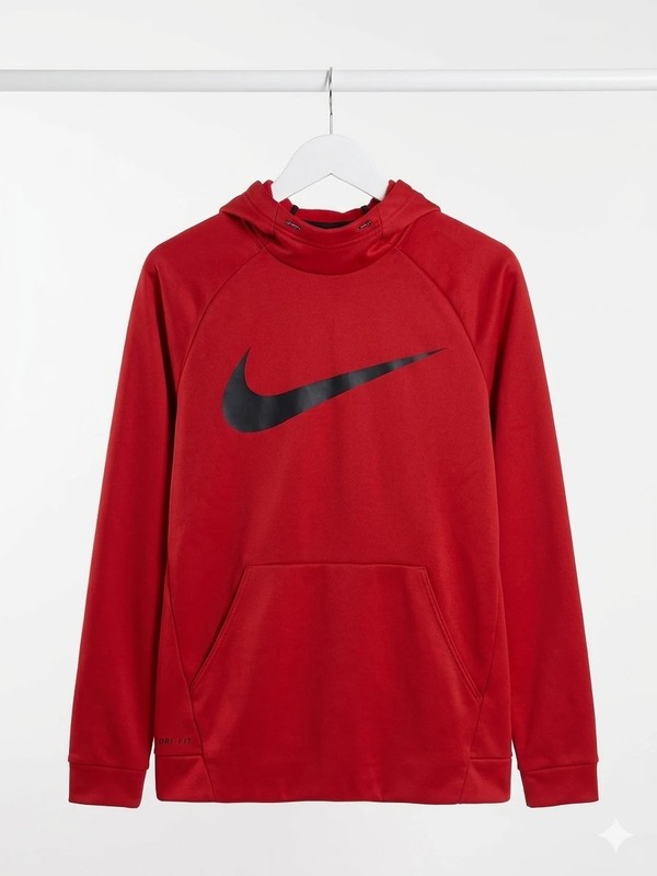 Sudadera roja deportiva con capucha Nike