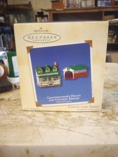HALLMARK KEEPSAKE ORNAMENT 2002 ~ GRANDMOTHER'S HOUSE AND COVERED BRIDGE