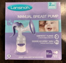 Lansinoh Manual Breast Pump, Lightweight, Discreet, New in Box