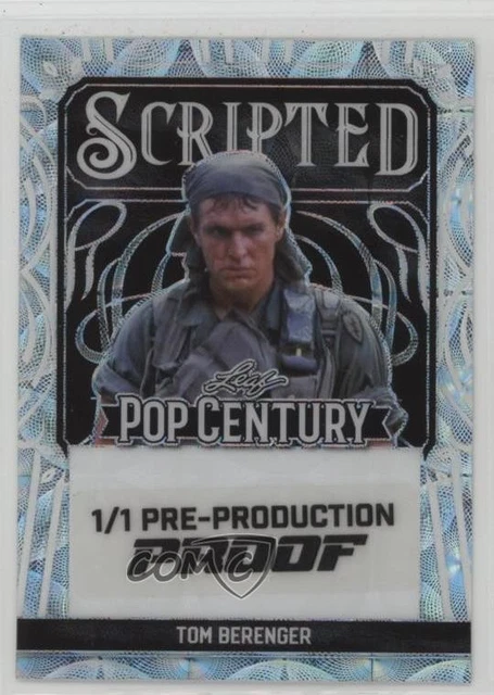 2024 Leaf Metal Pop Century Scripted 1/1 Tom Berenger #SC-TB2 Auto