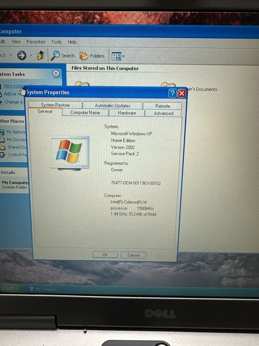 Vintage Dell Latitude D505 Laptop Windows XP - 1.49GHz,512MB of