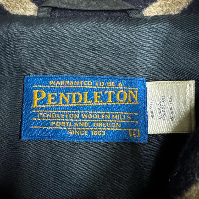 Pendleton Navajo Pattern Western Leather & Wool J… - image 2