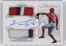 2018 Panini Flawless Rookie 25/25 Victor Robles #RDP-VR1 Dual Patch Auto 0yn1