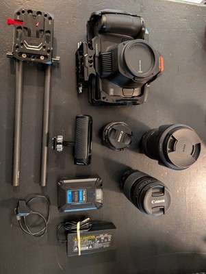 Blackmagic Design Pocket Cinema Camera 6K Pro Bundle Canon/Sigma Lenses 256GB