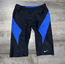 Men's Nike Jammer SwimTrunks Black/Blue Medium EUC