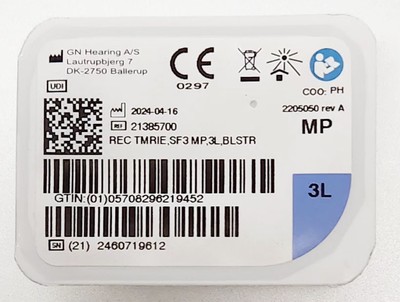 GN ReSound ONE SureFit3 Series BLSTR (MP-3L) M  Power Receiver-NEW- USA SHIPPER