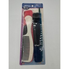 Vintage 2000 Goody Hair Comb Set 6 Count Multi Color Made in USA New 01279
