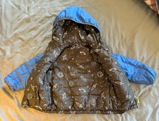 Osh Kosh B  Gosh Reversible Blue/Space Print Puffer Coat Size 3T