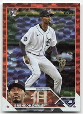 2023 Topps #494 Brendon Davis Orange Foil #/299