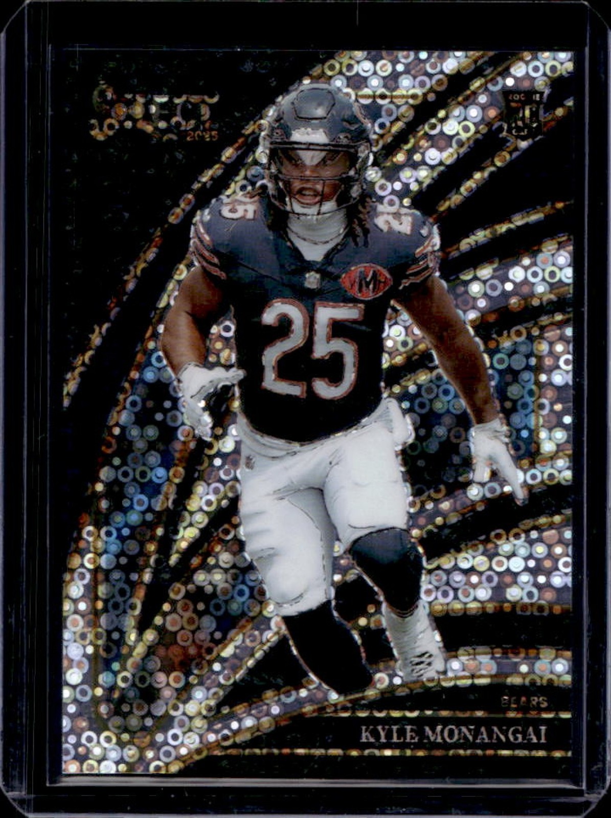 2025 Panini Select Kyle Monangai Club Level Disco Prizm #274 Bears