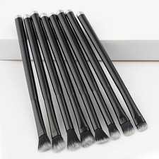 Black Crease Eye Shadow Makeup Brushes Soft Synthetic Hair Portable Eye Makeup S