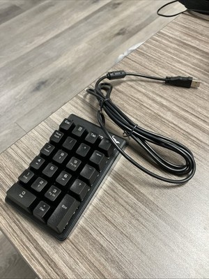 Number Pad, ROTTAY Mechanical USB Wired Numeric Keypad 22-KEY Blue LED Backlit