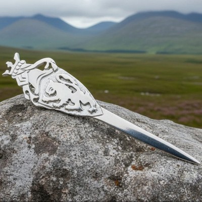 Celtic Kilt Pin Scottish Scotland Lion Sword Kilt Pin Pewter Gift