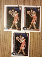 2025-26 Topps Flagship Basketball Tre Johnson III RC #206 3-Card Lot