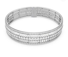 Swarovski Choker Necklace Hyperbola Mixed Cuts Rhodium Plated In Box RRP £900💕