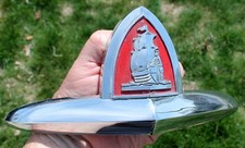 Oem Mopar 1946 1947 1948 Plymouth P15 Hood Emblem Badge Ornament 1149072